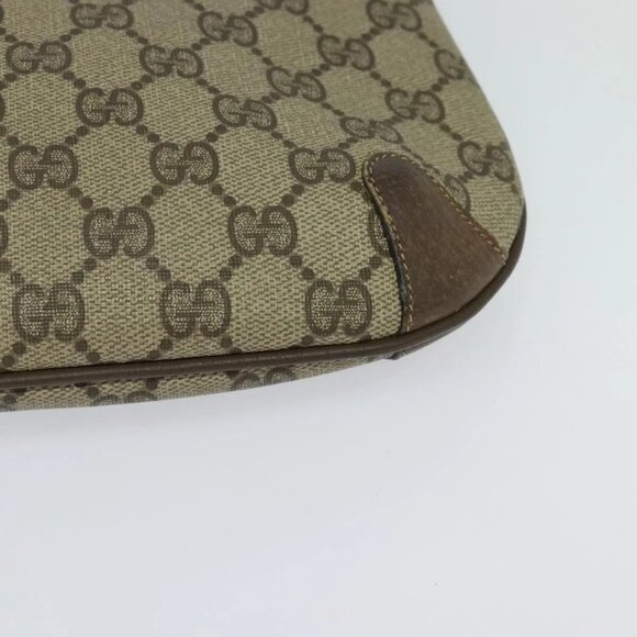 GUCCI GG Supreme Web Sherry Line Shoulder Bag PVC Beige 904 02 026 Auth bs27641 - Picture 5 of 16